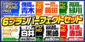 ツカミトレの有料プラン「6プランのパーフェクトセット」